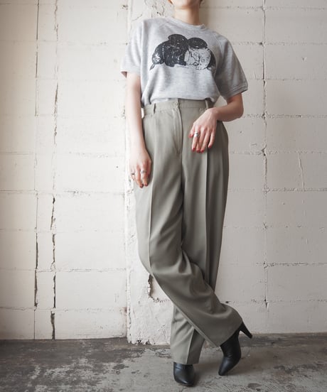 2Dog Print Shfrt Sleeve Sweat GR