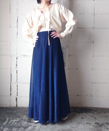 Glitter Long Skirt BL