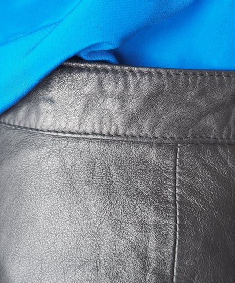 Leather Tight Mini Skirt BK