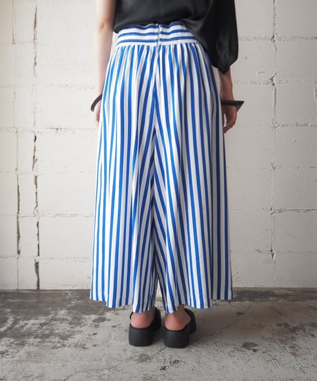 Stripe Gaucho Pants BLWH