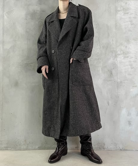 Mix Tweed Long Chester Coat GR