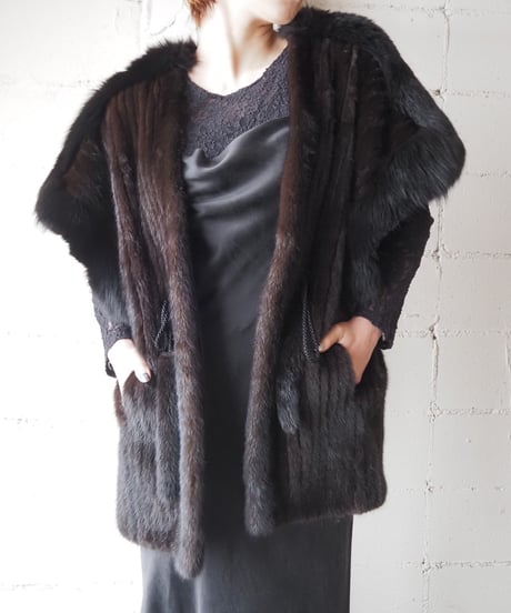 Real Mink Fur Vest BK