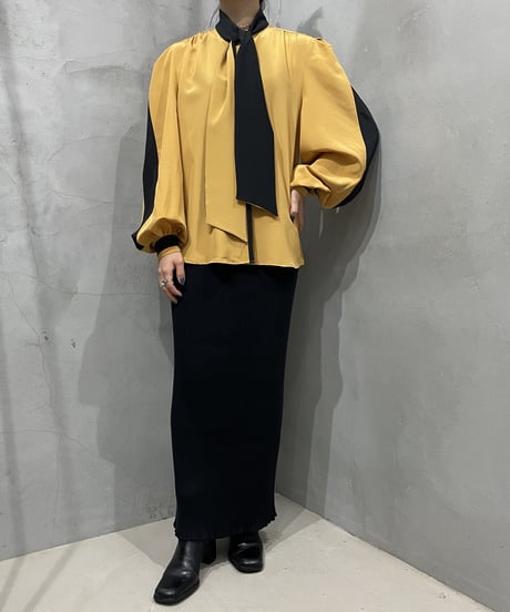 1970's EURO Bicolor Boetie Blouse YEBK