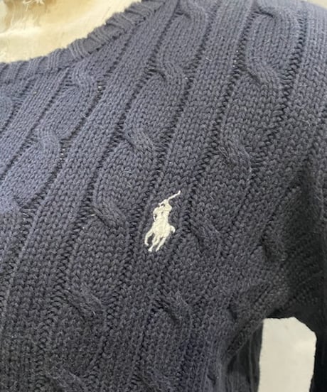 Ralph Lauren Cable Cotton Knit BK