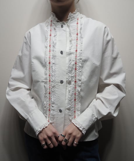 Tyrolean Cutwork Lace Blouse WH