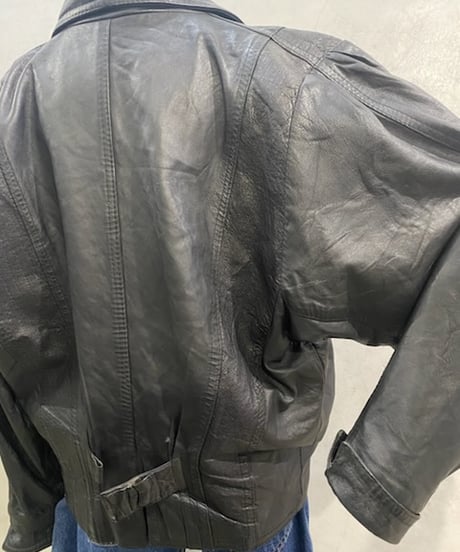Front Design Leather Jacket BK