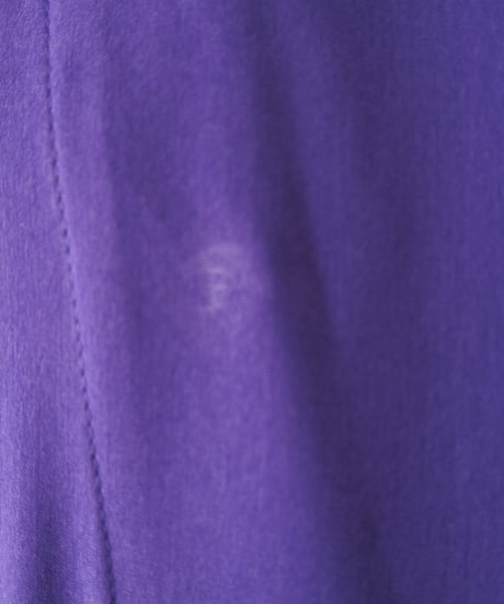 Asymmetric Collarless Long Dress PUR