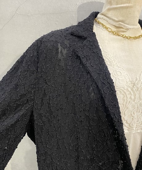DKNYC Lace Tailored Jacket BK