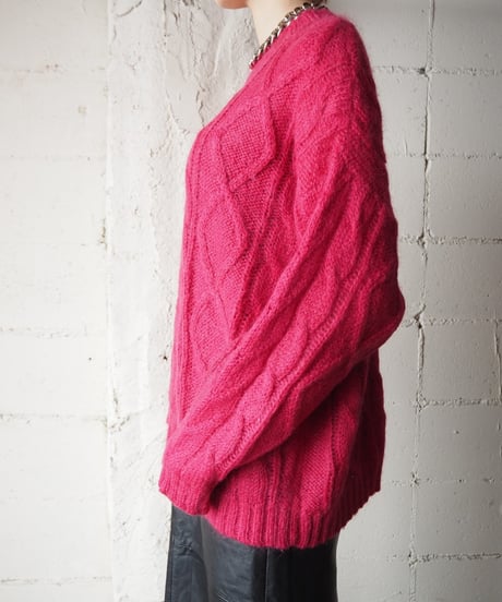 Limited Express Cable Mohair Sweater PI