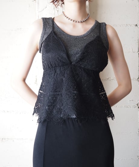 Lace Cami Bustier BK