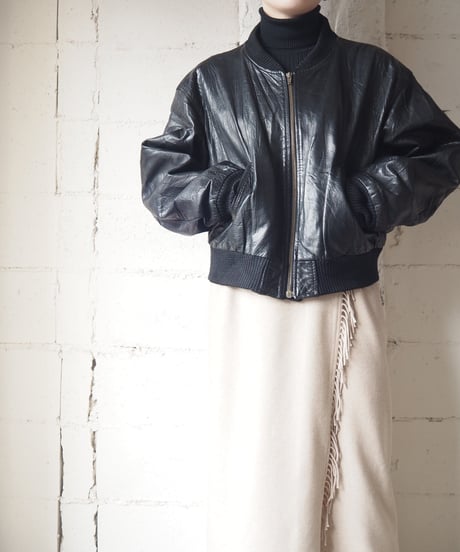 Leather Blouson BK
