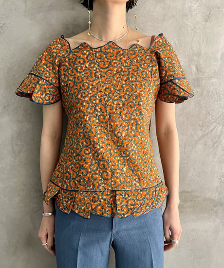African Batik Blouse OR
