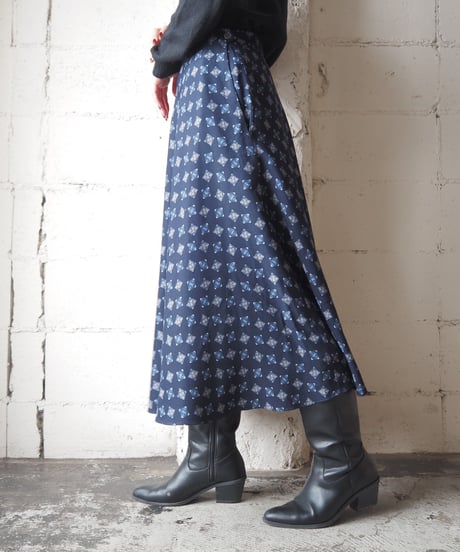 Ralph Lauren Small Pattern Flared Skirt NV