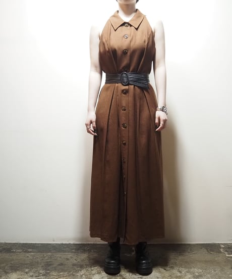 Sleeveless Shirt Dress BR