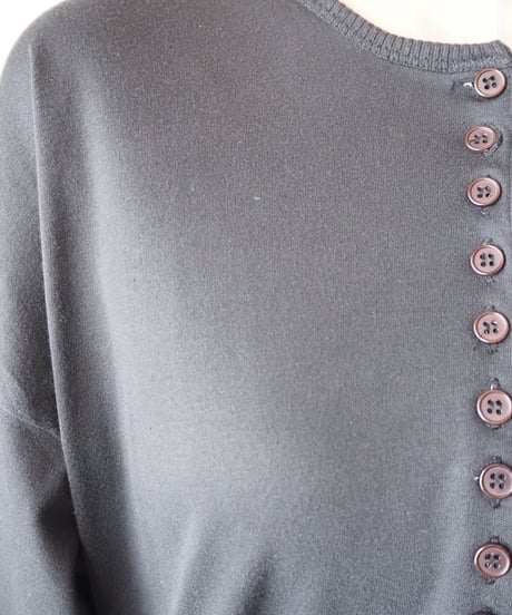 Many Button Cutsewn Dress BK
