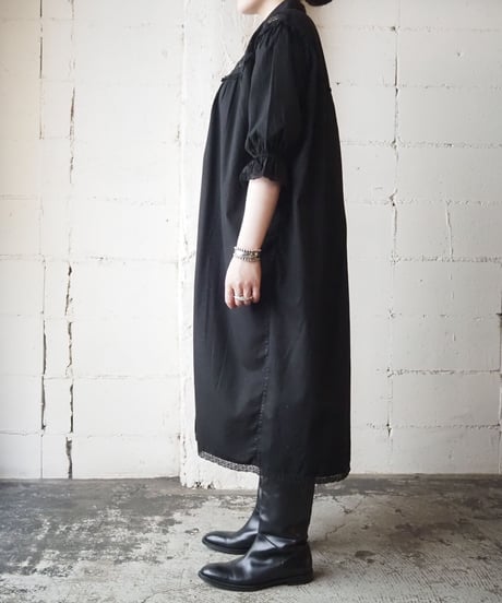 1940~50's Euro Shirt Dress BK