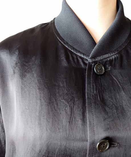 【Orfeo ORIGINAL】Satin Blouson Coat