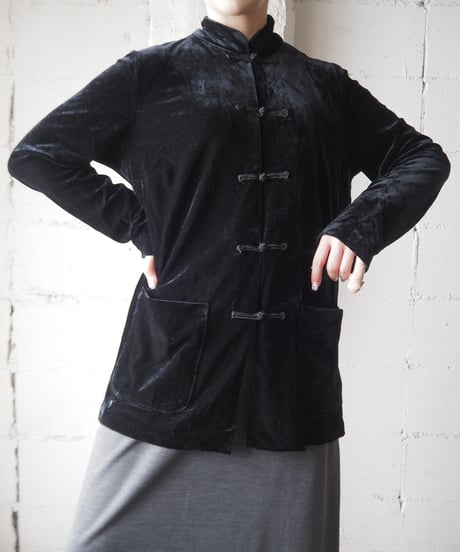 Velour China Jacket BK