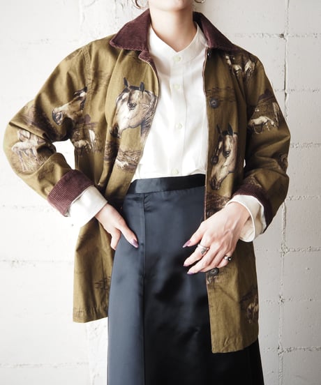 Horse Pattern Hunting Jacket KABR