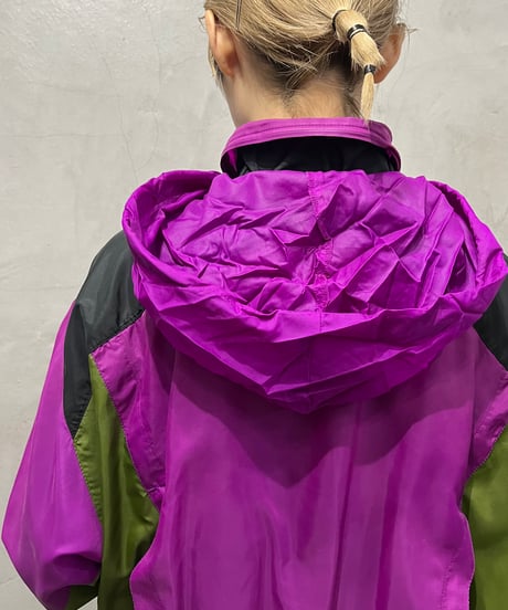 NIKE Tricolor Nylon Jacket PURKABK