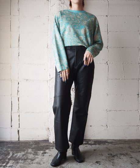 1970's Euro Botanical Pattern Knit GN