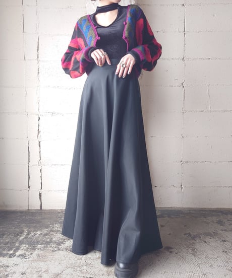 Pattern Short Cardigan BKOR