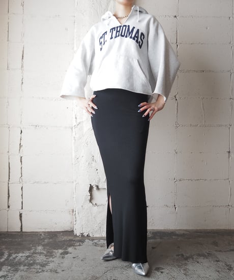 REMAKE Cut Off Hoodie GRNV