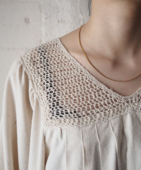 Volume Sleeve Embroidery Dress IV