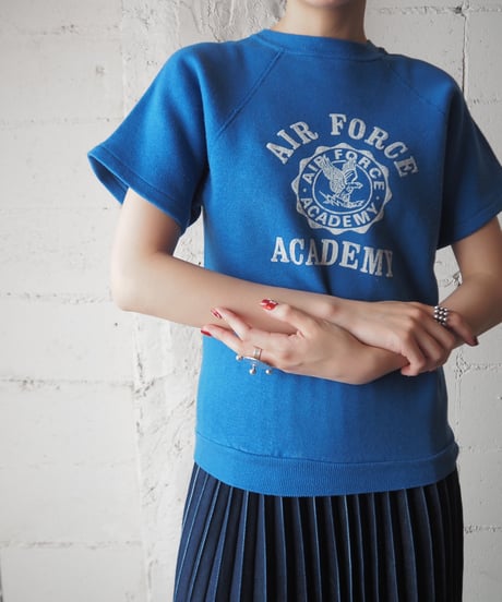 AIRFORCE ACADEMY 1970-80's Vintage Sweat BL