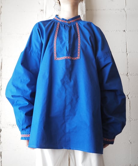 1960-70's Euro Tape Design Smock BL RE