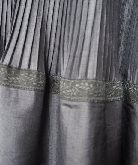 Pleated Tiered Easy Skirt BK