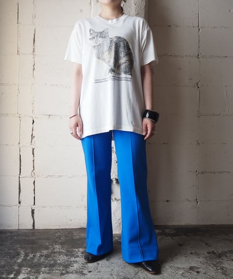 Cat Print Tee WH