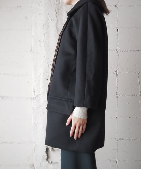 Max Mara Wool × Cashmere Kimono Sleeve Coat BK