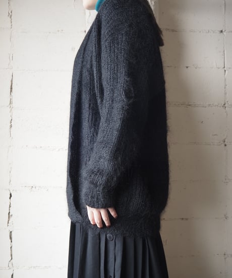 Mohair Shawl Collar Cardigan BK