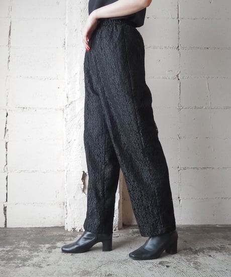 1980's Lace Easy Pants BK