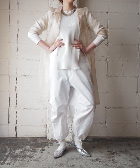 Open Collar Sheer Coat IV