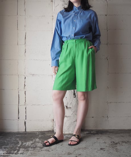 JAEGER Made in Great Britain Linen Blend Shorts YGN