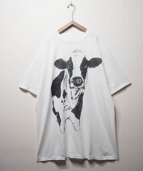 Cow Print Big Tee WH