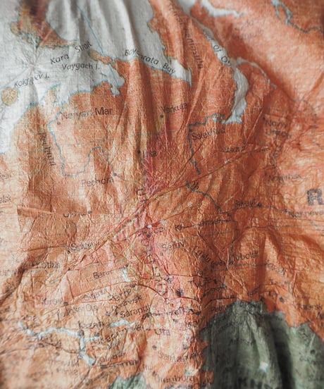 WORLD MAP TYVEK JACKET WH