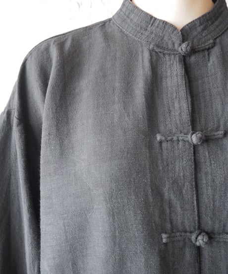 Linen China Shirt BK