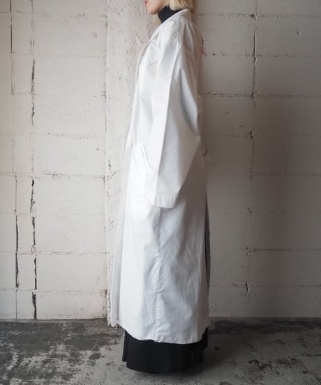 White Long Trench Coat WH