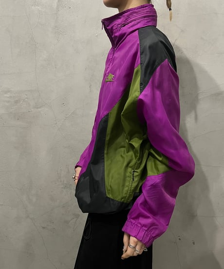 NIKE Tricolor Nylon Jacket PURKABK