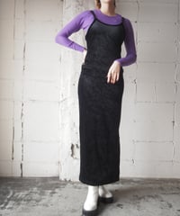 Velour Camisole Dress BK