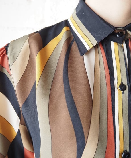 Multi Color Pattern Blouse BRKA