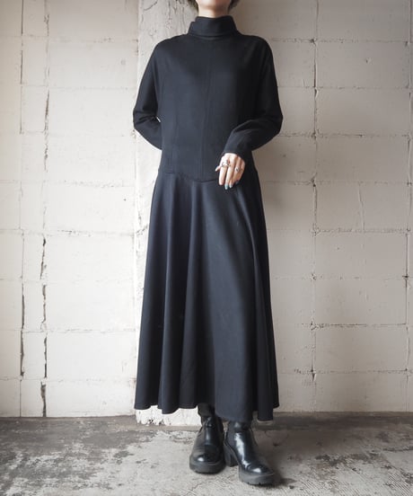 High Neck Easy Dress BK