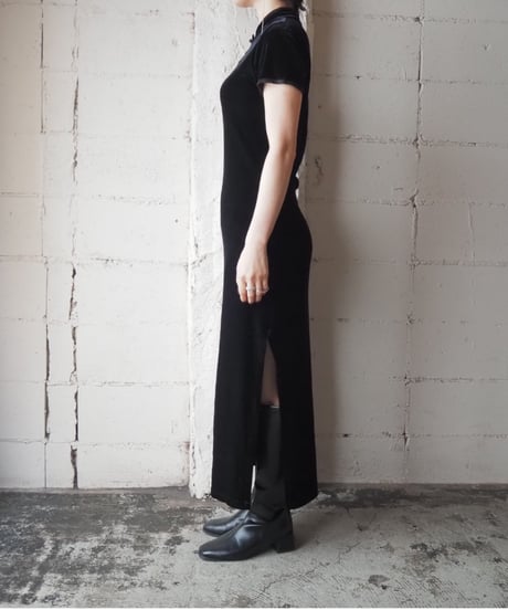 Short Sleeve Chinese Dress BK