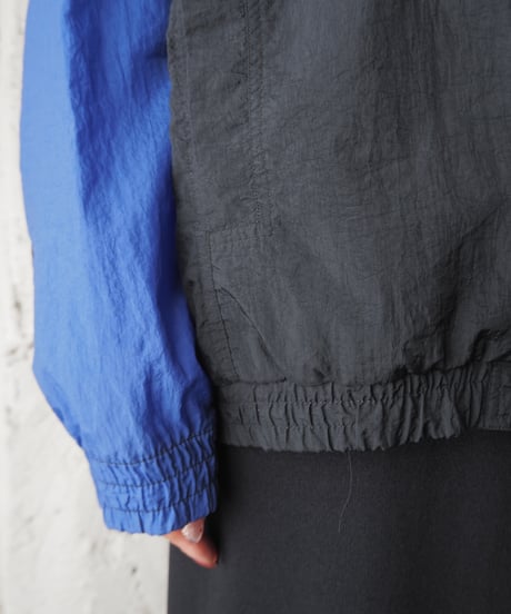 NIKE Stand Collar Nylon Jacket BKPURWH