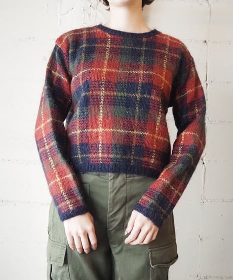Plaid Mohair Sweater NVRE