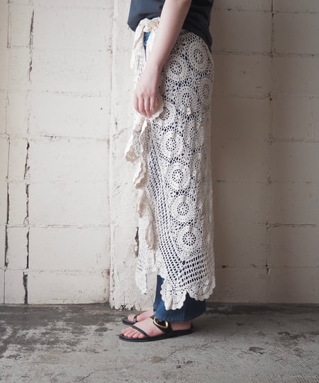Remake Euro Vintage Crochet Over Skirt IV