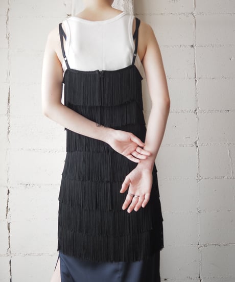 Fringe Design Camisole BK